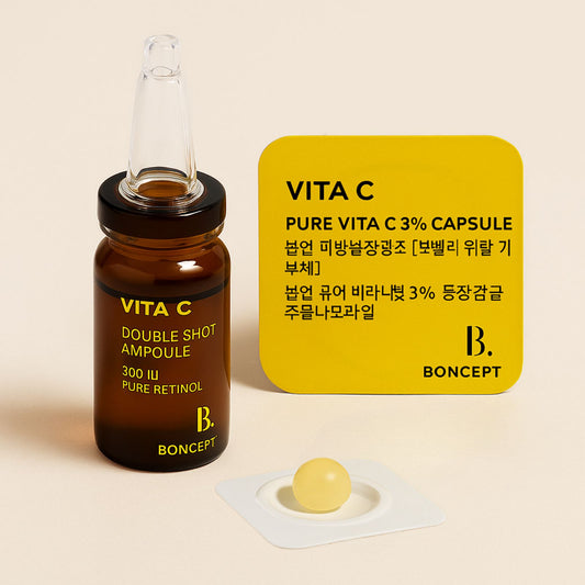 Vita C Freeze‑Dried Double Shot Ampoule Kit (50 ml + 10 ml)